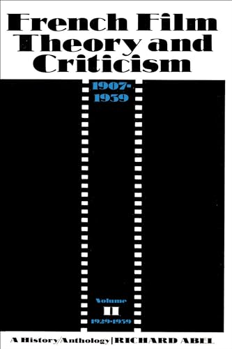 Beispielbild fr French Film Theory and Criticism: A History/Anthology, 1907-1939: 1929-1939 (Volume 2) zum Verkauf von Anybook.com