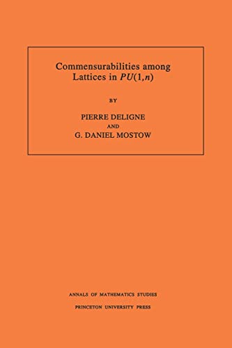 Commensurabilities among Lattices in PU (1,n). (AM-132) - Deligne, Pierre; Mostow, G. Daniel