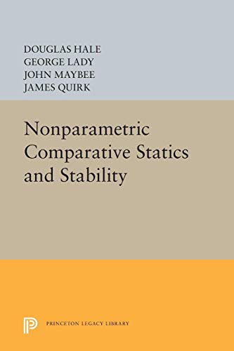 9780691006901: Nonparametric Comparative Statics and Stability (Princeton Legacy Library, 82)