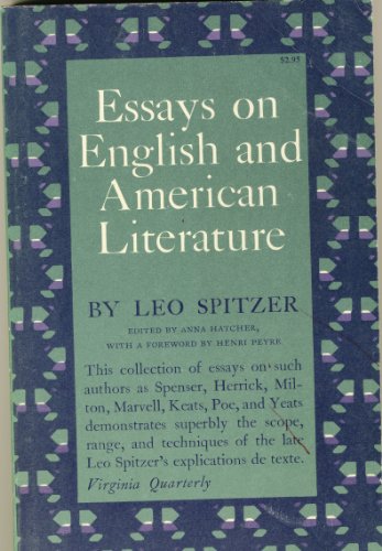 9780691012612: Essays on English and American Literature (Princeton Legacy Library, 2189)