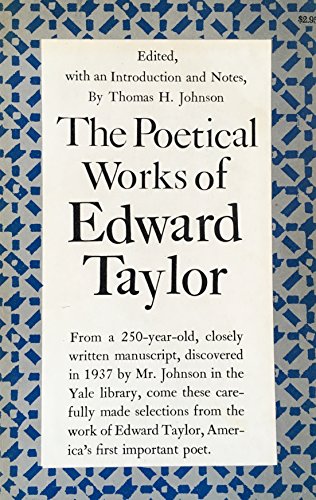 9780691012759: The Poetical Works of Edward Taylor (Princeton Legacy Library, 2071)