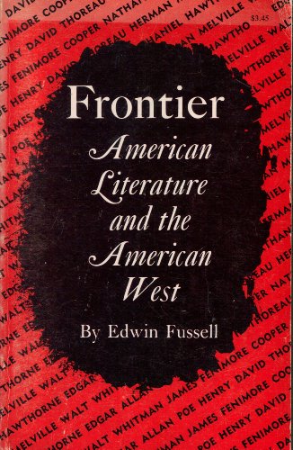 Beispielbild fr Frontier in American Literature zum Verkauf von Better World Books
