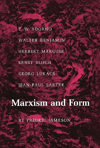 Stock image for Marxism and Form: Twentieth-Century Dialectical Theories of Literature for sale by The Book Corner