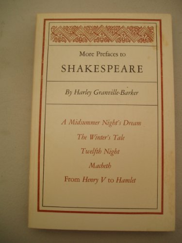 Beispielbild fr More Prefaces to Shakespeare zum Verkauf von Better World Books: West