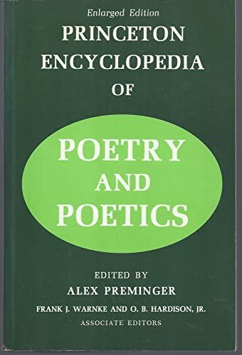 Imagen de archivo de Princeton Encyclopedia of Poetry and Poetics a la venta por Better World Books