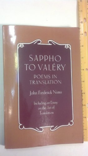 9780691013657: Sappho to Valery – Poems in Translation