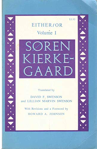 9780691019765: Kierkegaard's Writings, III, Volume 1: Either/Or: A Fragment of Life: 3 (Kierkegaard's Writings, 10)