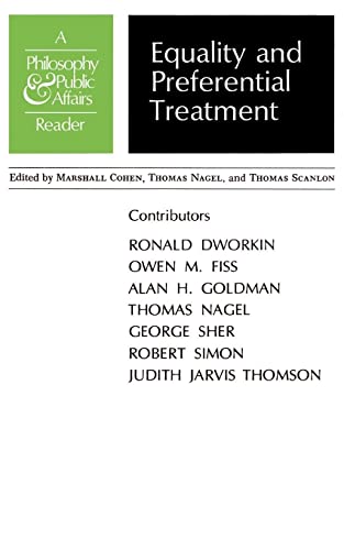 Imagen de archivo de Equality & Preferential Treatment a Philosophy & Public Affairs Reader (Paper) a la venta por Revaluation Books