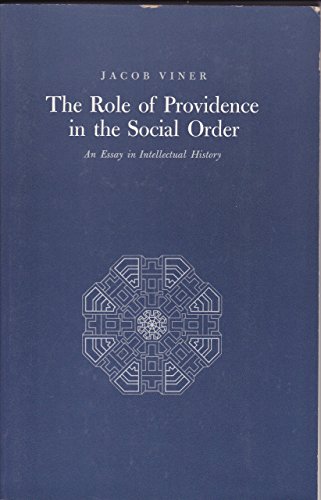 9780691019901: Viner: The Role Of Providence In The Social Order: An Essay In Intellectual History (pr Only) (Princeton Legacy Library, 1842)