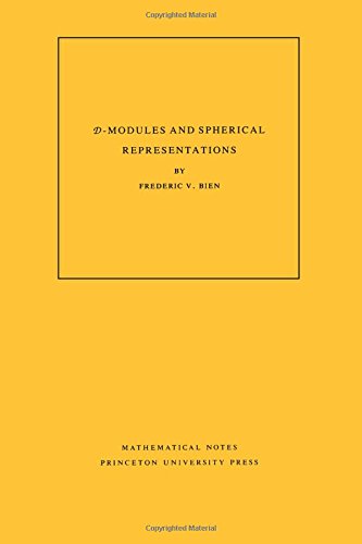 Beispielbild fr D-Modules and Spherical Representations (Mathematical Notes; 39) zum Verkauf von PsychoBabel & Skoob Books
