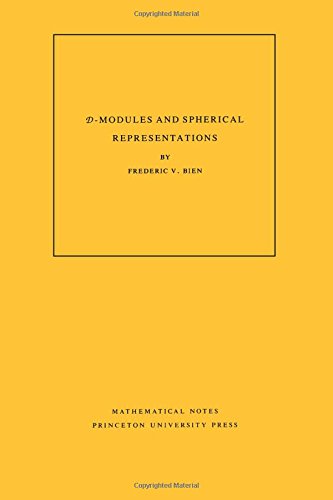 D-Modules and Spherical Representations (Mathematical Notes; 39)