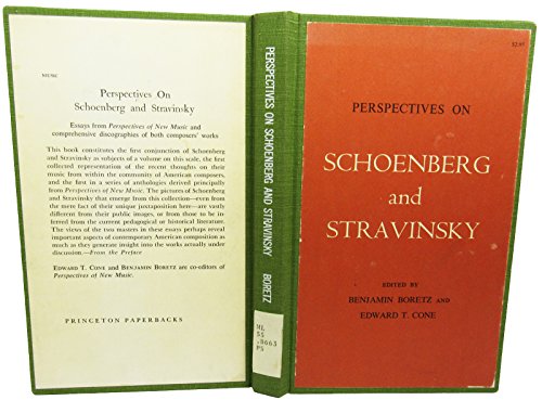 Stock image for Perspectives on Schoenberg and Stravinsky (Princeton Legacy Library, 2299) for sale by GF Books, Inc.