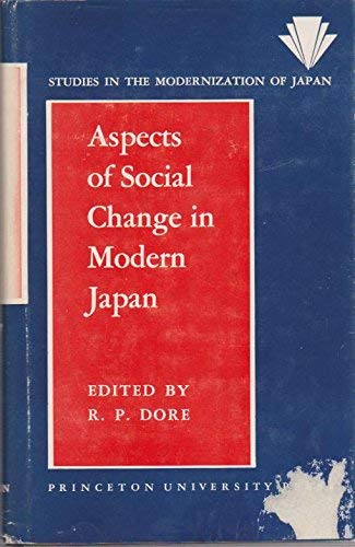 Imagen de archivo de Aspects of Social Change in Modern Japan a la venta por Anybook.com