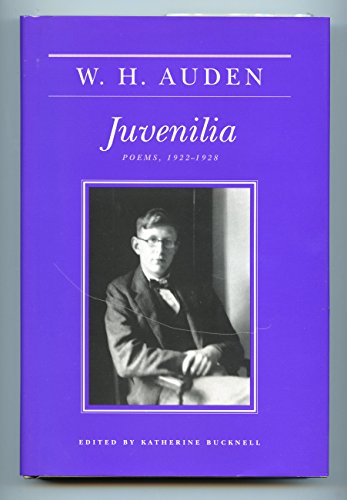 Beispielbild fr Juvenilia: Poems 1922-1928 (W.H. Auden: Critical Editions, 5) zum Verkauf von HPB-Ruby