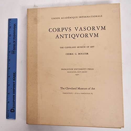 Corpus Vasorum Antiquorum - Fascicule 1 (USA Fascicule 15)