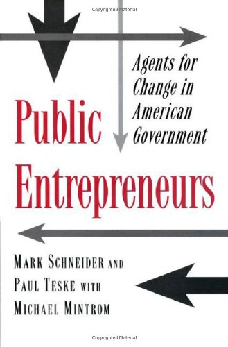 Imagen de archivo de Public Entrepreneurs : Agents for Change in American Government a la venta por Better World Books