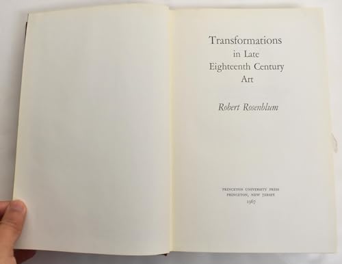 9780691038469: Transformations in Late Eighteenth Century Art.