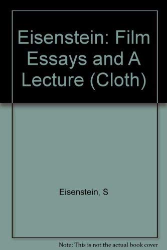 Stock image for Film Essays and a Lecture (Princeton Legacy Library) for sale by Wonder Book