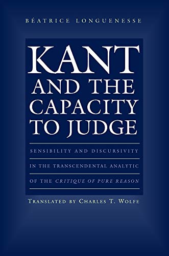9780691043487: Kant and the Capacity to Judge