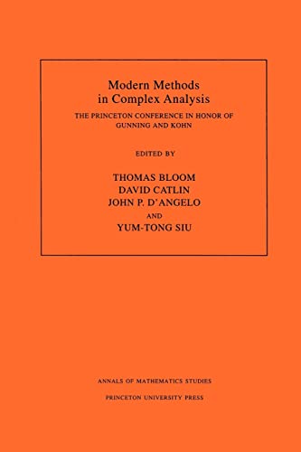 Imagen de archivo de Modern Methods in Complex Analysis (Am-137), Volume 137: The Princeton Conference in Honor of Gunning and Kohn. (Am-137) a la venta por ThriftBooks-Dallas