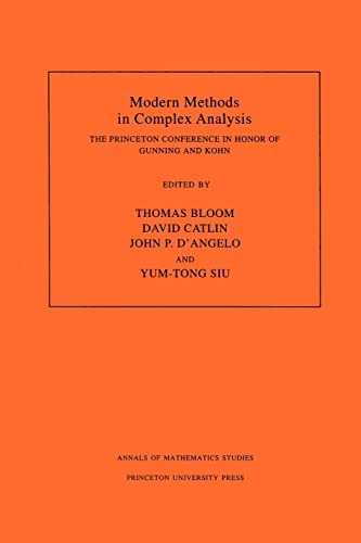 Stock image for Modern Methods in Complex Analysis (Am-137), Volume 137: The Princeton Conference in Honor of Gunning and Kohn. (Am-137) for sale by ThriftBooks-Dallas