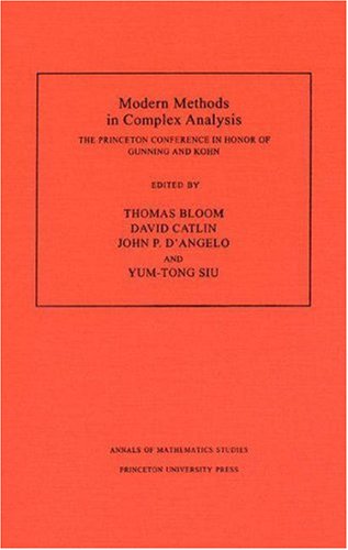 Beispielbild fr Modern Methods in Complex Analysis [Annals of Mathematics Studies No. 137] zum Verkauf von Tiber Books