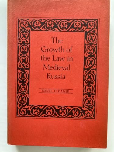 9780691053110: The Growth of the Law in Medieval Russia (Princeton Legacy Library, 637)