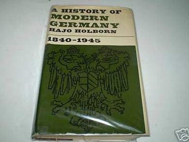 9780691053592: A History of Modern Germany, Volume 3: 1840-1945