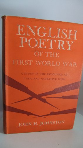 9780691060385: English Poetry of the First World War