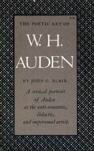 Beispielbild fr Poetic Art of W.H. Auden (Princeton Legacy Library) zum Verkauf von Wonder Book