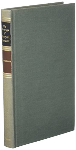 Beispielbild fr The Writings of Henry David Thoreau: Translations. zum Verkauf von ThriftBooks-Dallas
