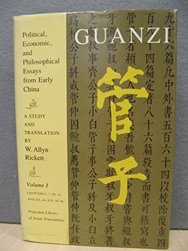 9780691066059: Guanzi: Political, Economic, and Philosophical Essays from Early China : A Study and Translation: 001