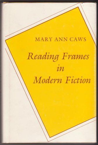 Imagen de archivo de Reading Frames in Modern Fiction (Princeton Legacy Library) a la venta por WeSavings LLC