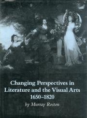 Stock image for Changing Perspectives in Literature and the Visual Arts, 1650-1820 for sale by Better World Books