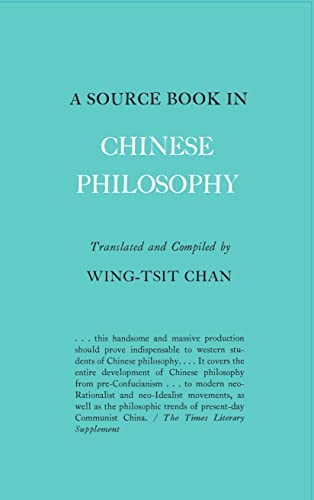 9780691071374: A Source Book in Chinese Philosophy