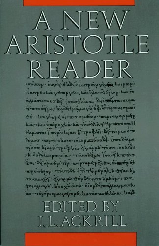 9780691073170: A New Aristotle Reader