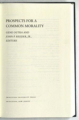 Imagen de archivo de Prospects For a Common Morality a la venta por gearbooks