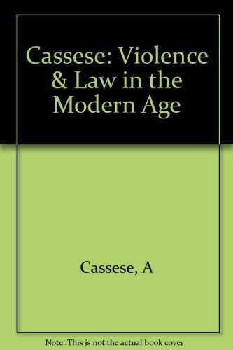 Beispielbild fr Violence and Law in the Modern Age zum Verkauf von Better World Books