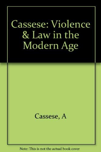 Violence and Law in the Modern Age