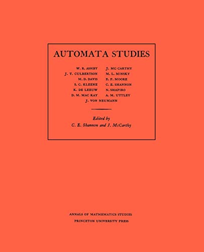 Imagen de archivo de Automata Studies. (AM-34), Volume 34 a la venta por THE SAINT BOOKSTORE