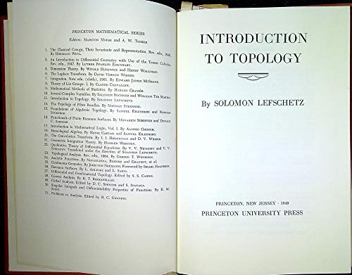 Imagen de archivo de Introduction to Topology (Princeton Legacy Library, 1876) a la venta por A Squared Books (Don Dewhirst)