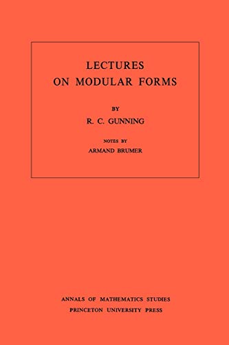 Stock image for Lectures on Modular Forms. (AM-48) for sale by Textbooks_Source