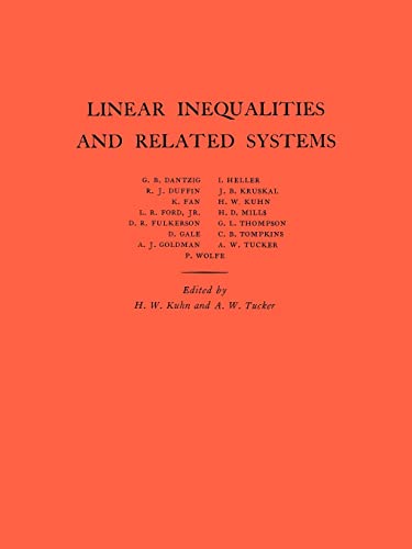 Beispielbild fr Linear Inequalities and Related Systems. (AM-38) (Annals of Mathematics Studies) zum Verkauf von Ammareal