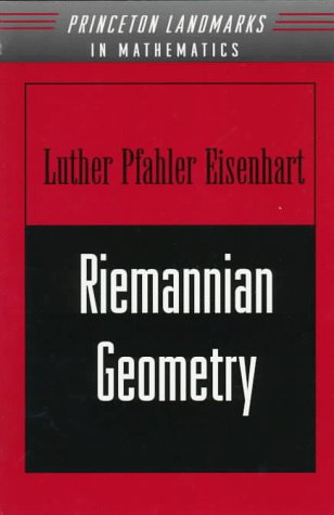 9780691080260: Riemannian Geometry (Princeton Landmarks in Mathematics and Physics, 19)