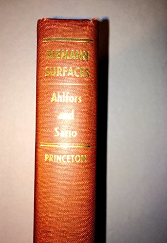 9780691080277: Riemann Surfaces: (PMS-26) (Princeton Mathematical Series, 65)