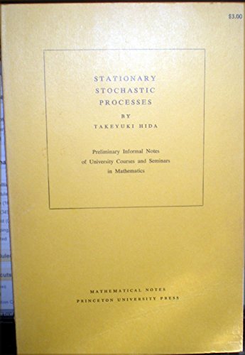 9780691080741: Stationary Stochastic Processes. (MN-8) (Mathematical Notes, 8)