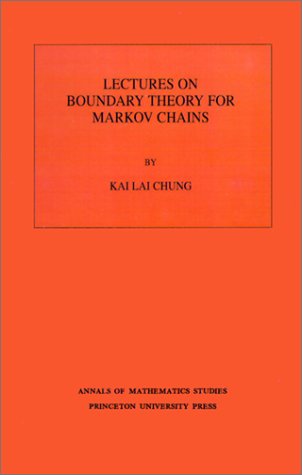 Imagen de archivo de Lectures on Boundary Theory for Markov Chains. (Annals of Mathematics Studies 65) a la venta por Zubal-Books, Since 1961
