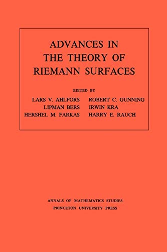 Beispielbild fr Advances in the Theory of Riemann Surfaces; zum Verkauf von Blackwell's