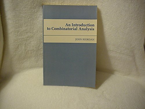 9780691082622: An Introduction to Combinatorial Analysis (Princeton Legacy Library, 88)