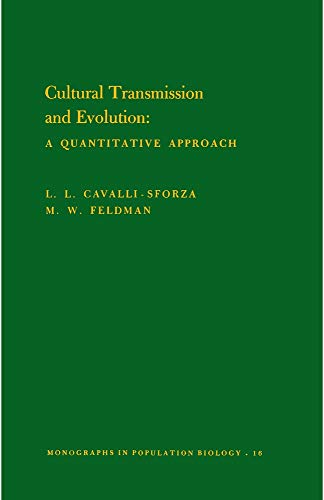 9780691082806: Cultural Transmission and Evolution: A Quantitative Approach